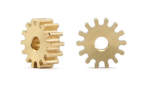 Pinion Gears (2) Brass 14T x 7.5mm With 2.0mm Hole