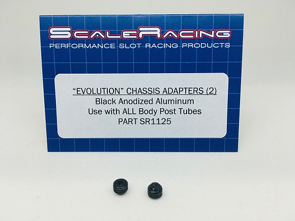 Chassis Adapters (2) - Aluminum - Black Anodized