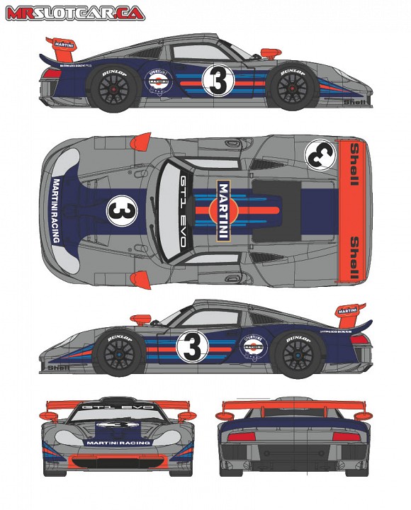 Porsche GT1 EVO Martini 